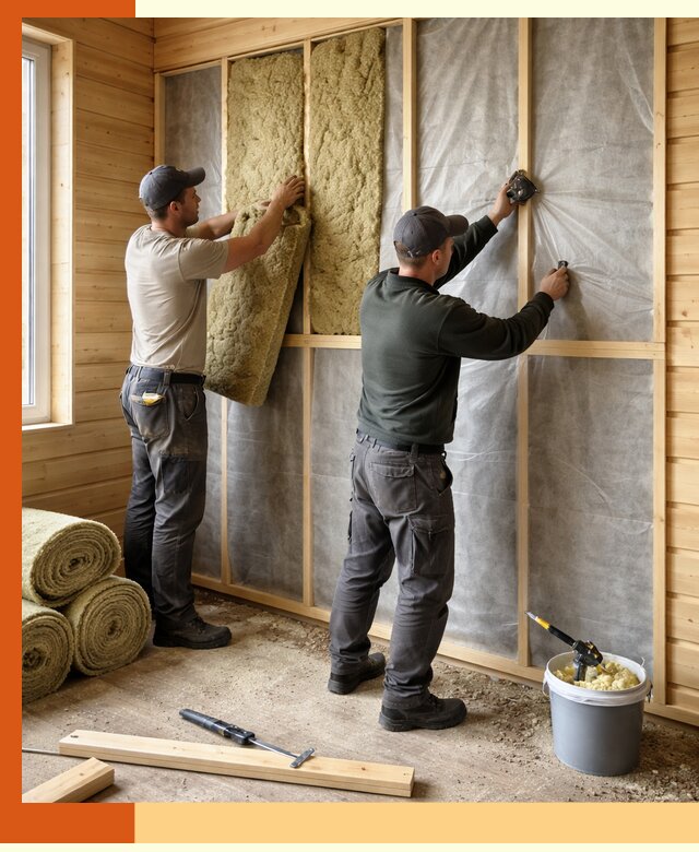 Утепление дома из минибруса в Красноуфимске: комплексные теплоизоляционные работы