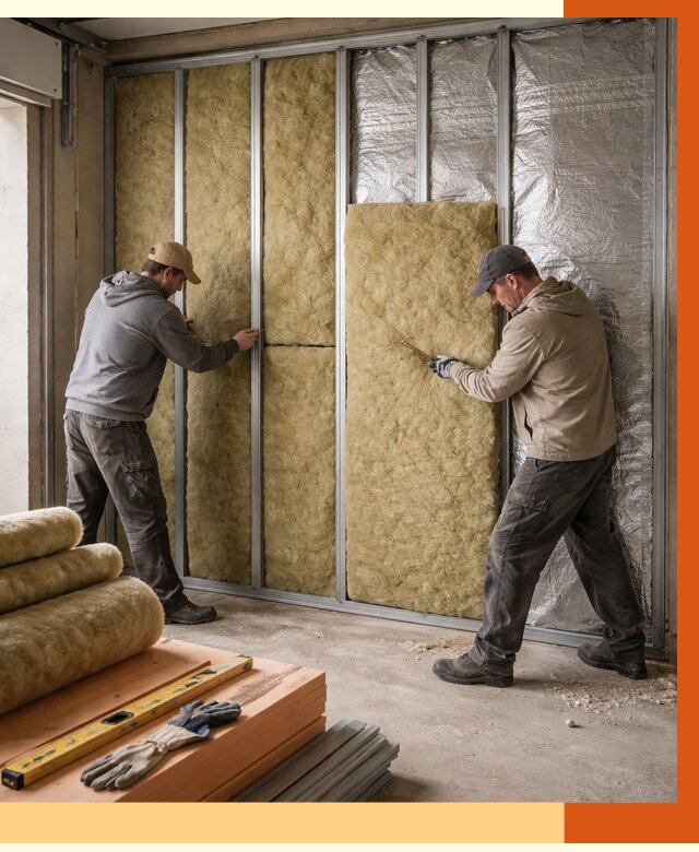 Утепление гаража изнутри в Красноуфимске от 7618 руб/м2 — работы и цена | ТепломастерКрф