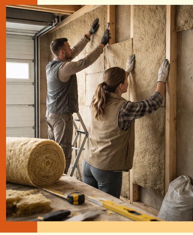 Утепление гаража изнутри в Красноуфимске: быстро и надежно