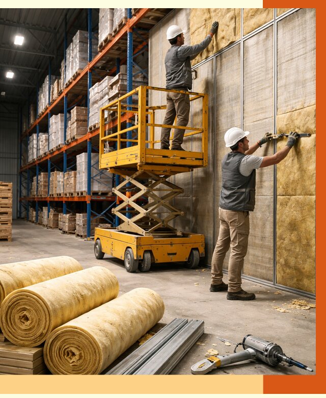 Утепление торгового склада в Красноуфимске от 3250 руб/м2 — комплексно и под ключ | ТепломастерКрф