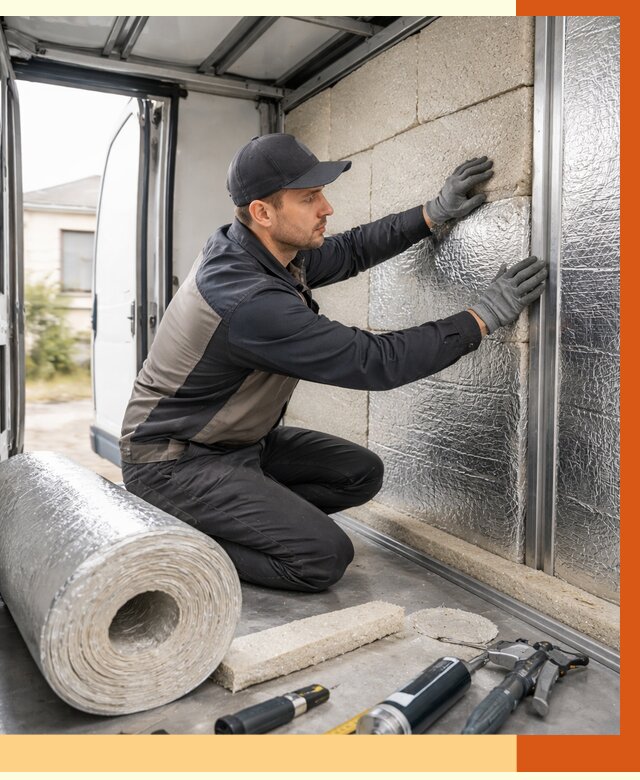 Утепление фургона рефрижератора в Красноуфимске от 12696 руб./м² под ключ | ТепломастерКрф